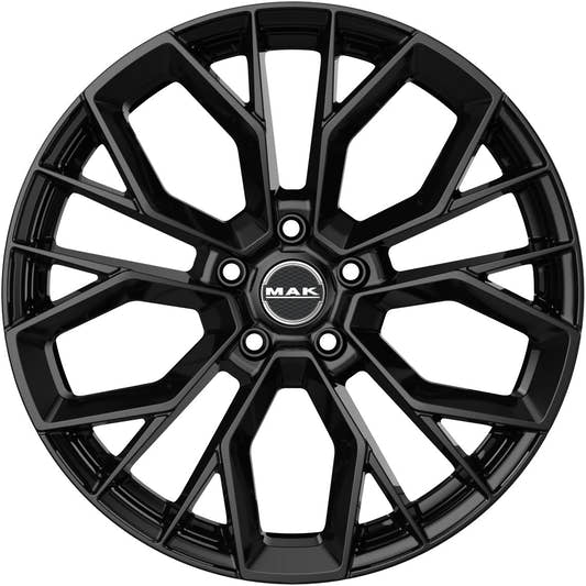 Mak Stilo gloss black Alufelge 7.5x18 Zoll ET39 LK 5x100 ML57.1 – Bild 2