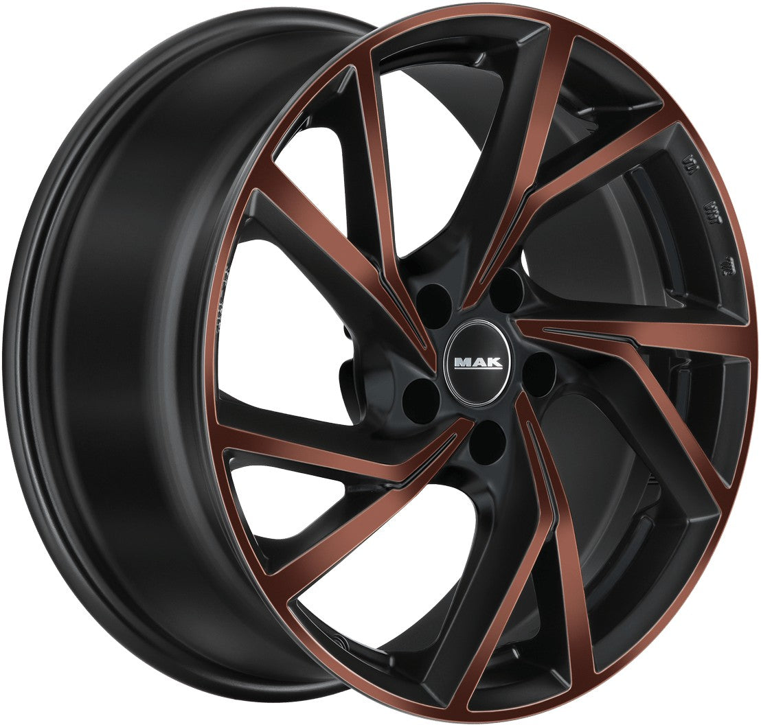 Mak Kassel black & bronze Alufelge 8x18 Zoll ET45 LK 5x112 ML76 – Bild 3