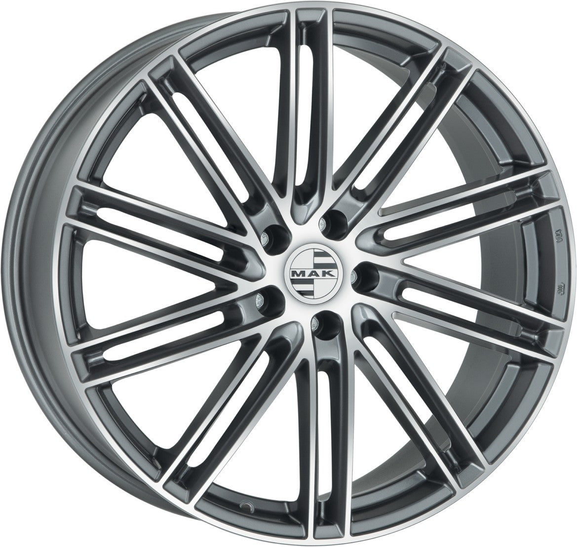 Mak Leipzig gun metallic mirror Alufelge 9x20 Zoll ET54 LK 5x130 ML71.6