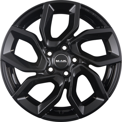 Mak Apollo gloss black Alufelge 7x18 Zoll ET35 LK 4x108 ML65.1 – Bild 4