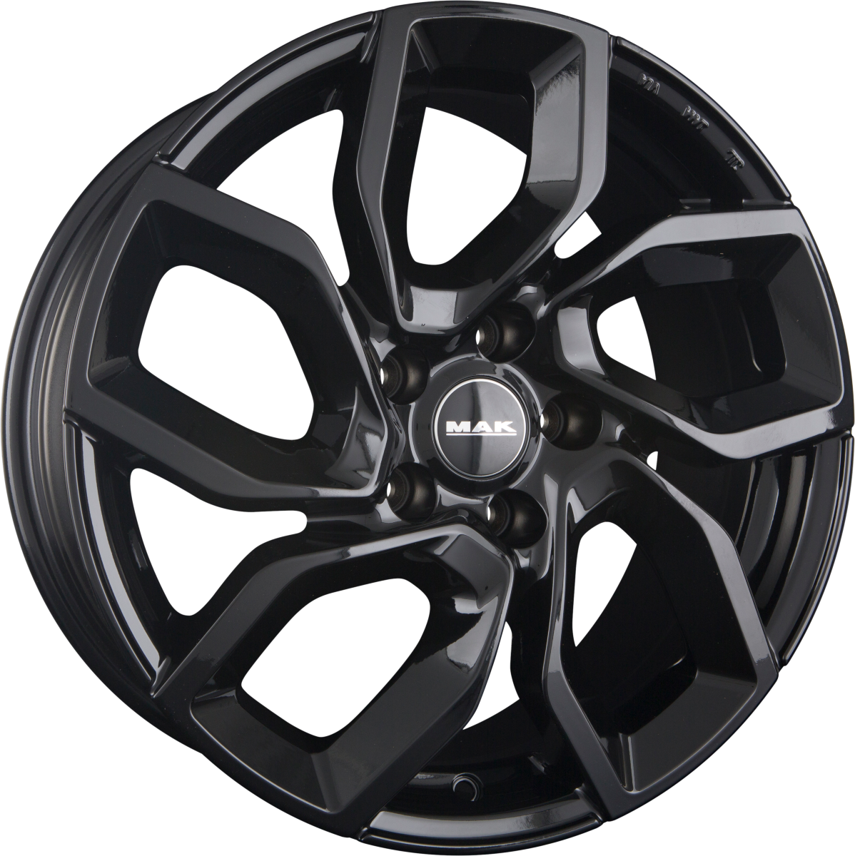 Mak Apollo gloss black Alufelge 7x18 Zoll ET35 LK 4x108 ML65.1 – Bild 5