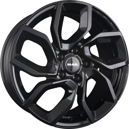 Mak Apollo gloss black Alufelge 7x18 Zoll ET35 LK 4x108 ML65.1 – Bild 5