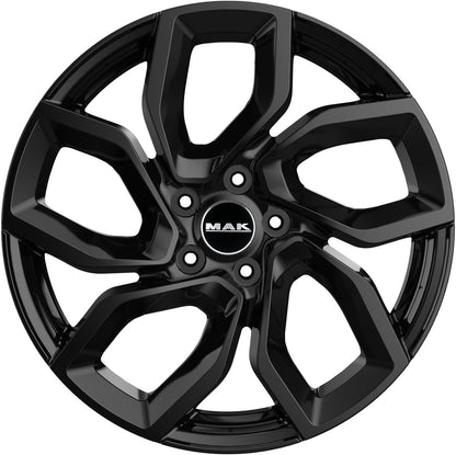 Mak Apollo gloss black Alufelge 7x18 Zoll ET35 LK 4x108 ML65.1 – Bild 2