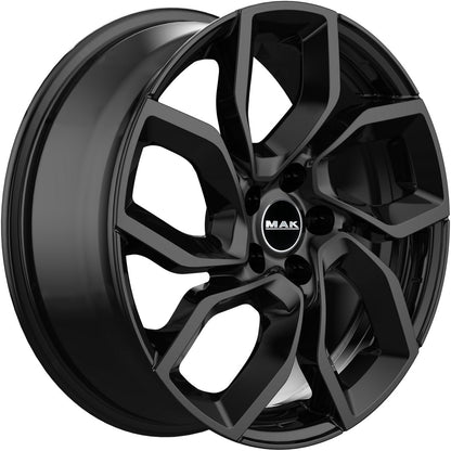 Mak Apollo gloss black Alufelge 7x18 Zoll ET35 LK 4x108 ML65.1 – Bild 3