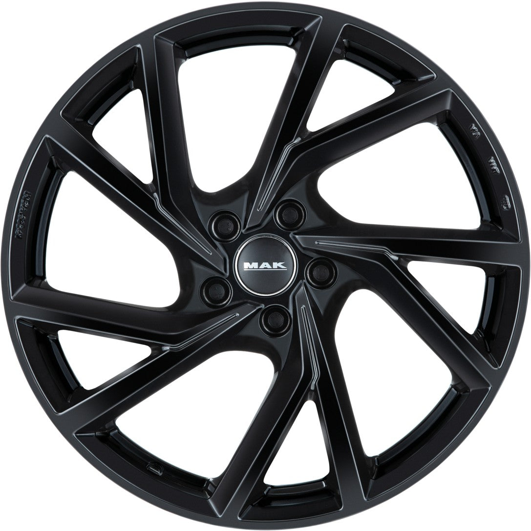 Mak Kassel gloss black Alufelge 8x19 Zoll ET49 LK 5x112 ML57.1 – Bild 2
