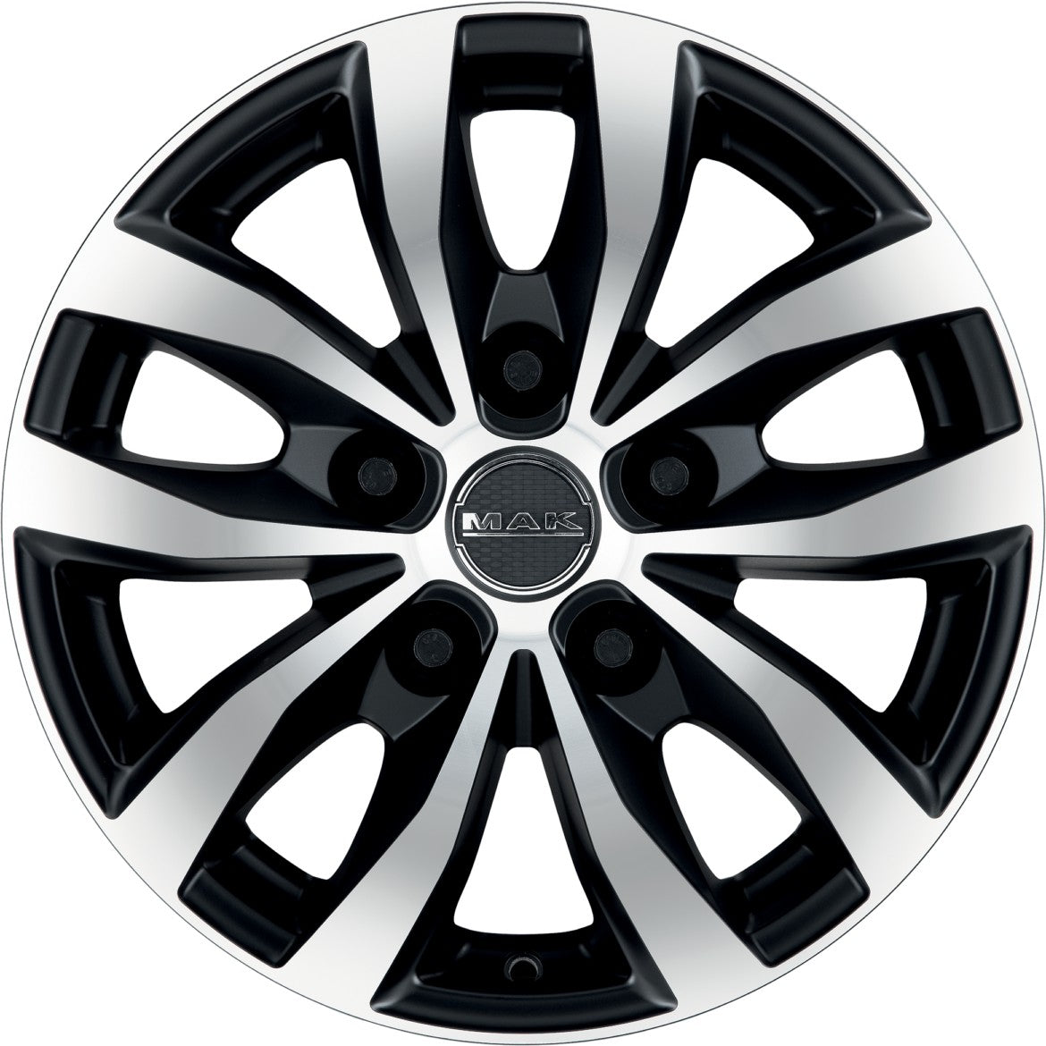 Mak Load 5 black mirror Alufelge 6.5x15 Zoll ET58 LK 5x160 ML65.1 – Bild 2