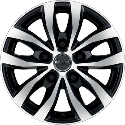 Mak Load 5 black mirror Alufelge 6.5x15 Zoll ET58 LK 5x160 ML65.1 – Bild 2