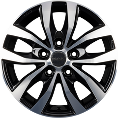 Mak Load 5 black mirror Alufelge 6.5x16 Zoll ET47 LK 5x118 ML71.1