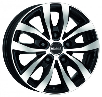Mak Load 5 black mirror Alufelge 6.5x16 Zoll ET50 LK 5x130 ML89.1