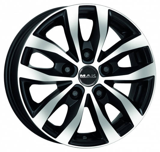 Mak Load 5 black mirror Alufelge 6.5x16 Zoll ET60 LK 5x160 ML65.1