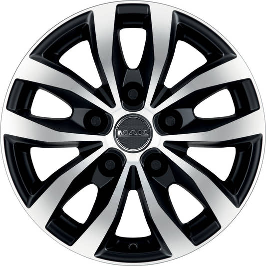 Mak Load 5 black mirror Alufelge 6.5x16 Zoll ET60 LK 5x160 ML65.1 – Bild 2