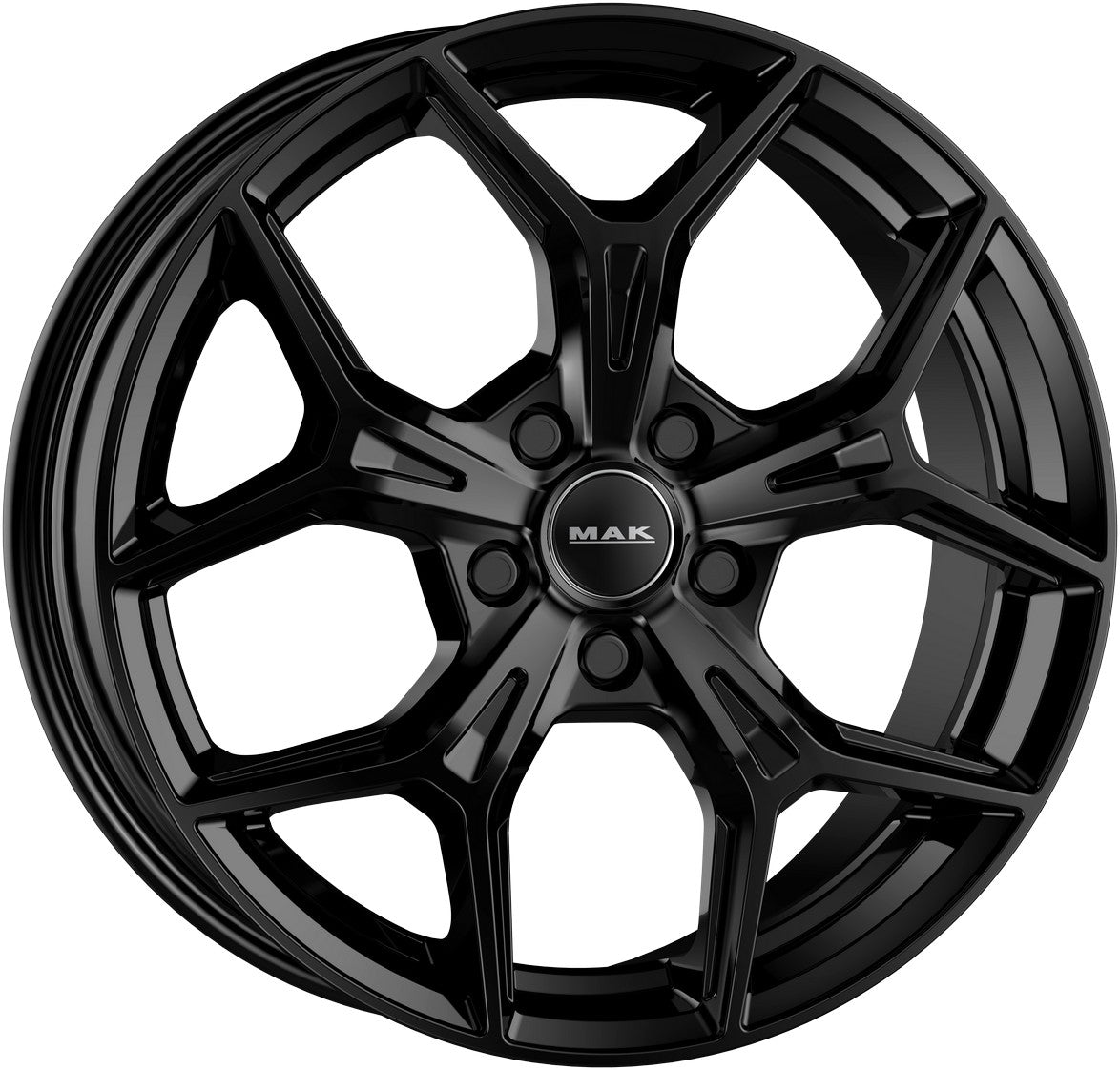 Mak Epica gloss black Alufelge 7x18 Zoll ET40 LK 5x114.3 ML66.1