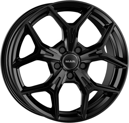 Mak Epica gloss black Alufelge 7x18 Zoll ET40 LK 5x114.3 ML66.1