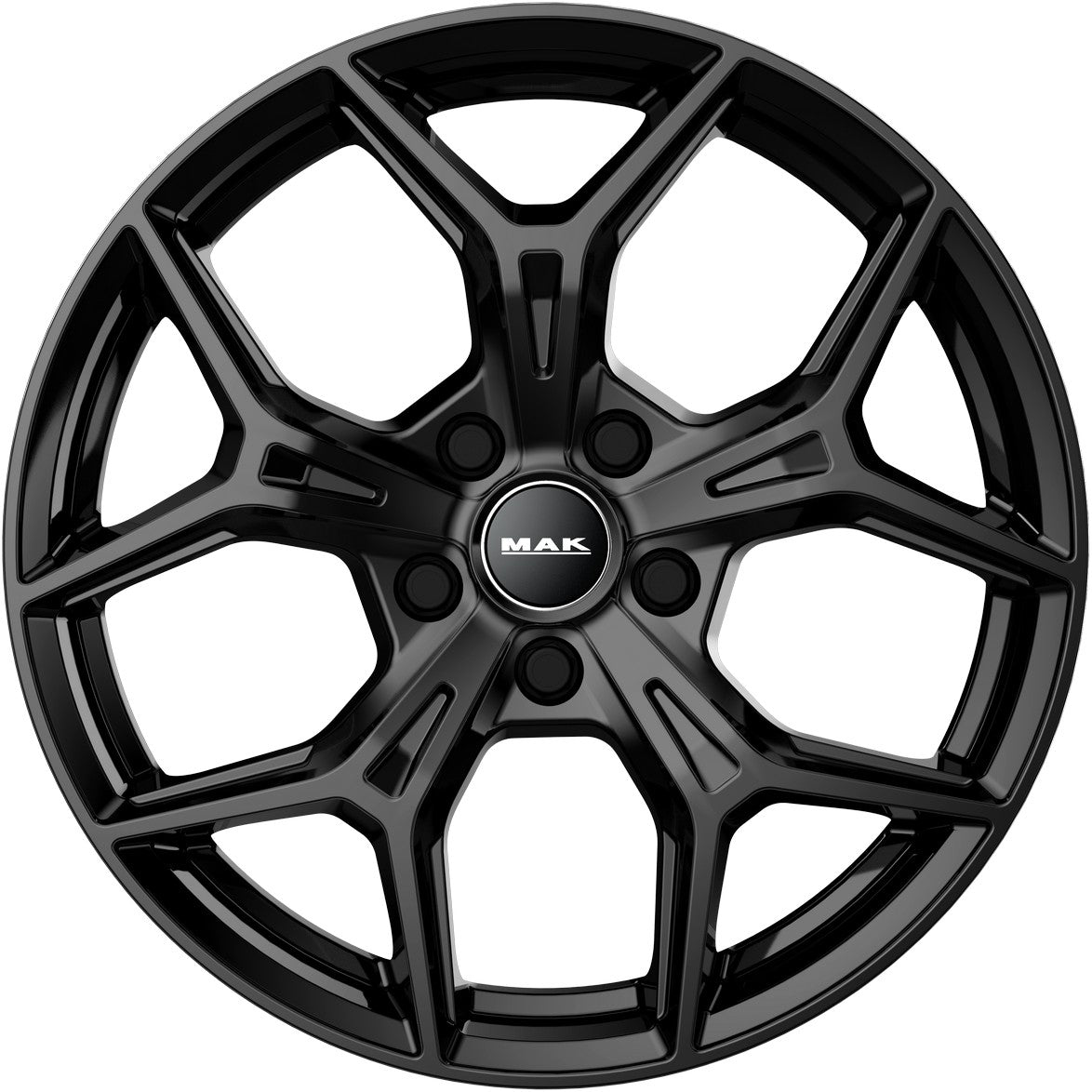 Mak Epica gloss black Alufelge 7x18 Zoll ET40 LK 5x114.3 ML66.1 – Bild 2