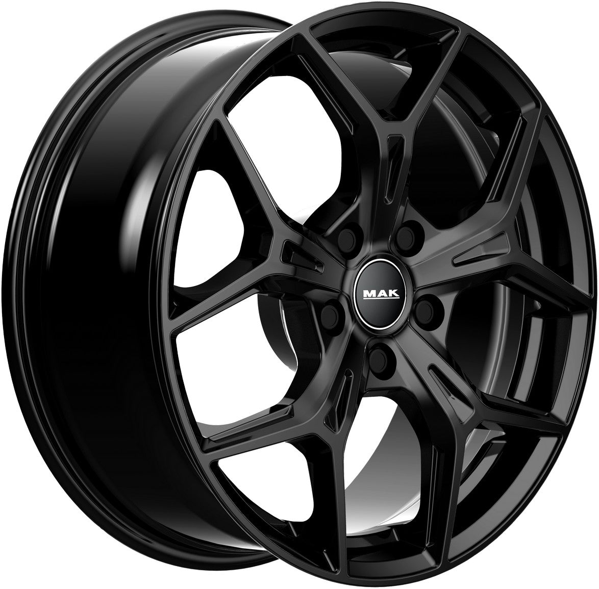 Mak Epica gloss black Alufelge 7x18 Zoll ET40 LK 5x114.3 ML66.1 – Bild 3