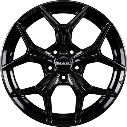 Mak Epica gloss black Alufelge 7x18 Zoll ET40 LK 5x110 ML65.1 – Bild 4