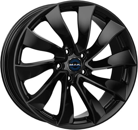 Mak Solar gloss black Alufelge 8.5x18 Zoll ET38 LK 5x114.3 ML64.1