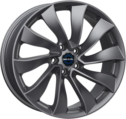 Mak Solar gloss gun metallic Alufelge 8.5x18 Zoll ET38 LK 5x114.3 ML64.1