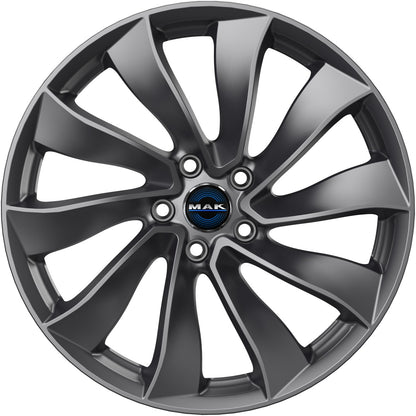 Mak Solar gloss gun metallic Alufelge 8.5x18 Zoll ET38 LK 5x114.3 ML64.1 – Bild 2