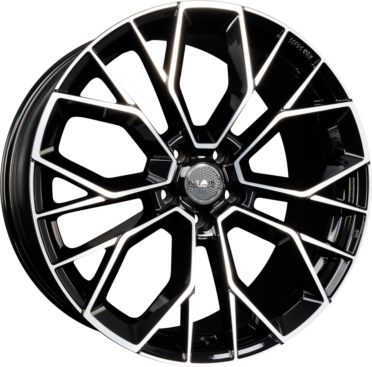 Mak Stilo Black Mirror Face Alufelge 8x20 Zoll ET45 LK 5x112 ML57.1 – Bild 2