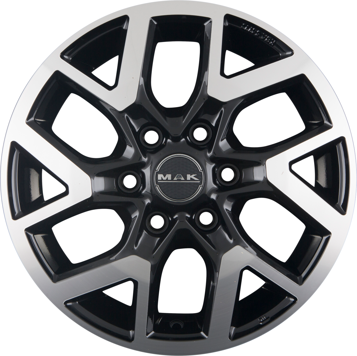 Mak Gravel Black Mirror Face Alufelge 7x17 Zoll ET50 LK 6x120 ML74.5