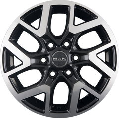 Mak Gravel Black Mirror Face Alufelge 7x17 Zoll ET50 LK 6x120 ML74.5