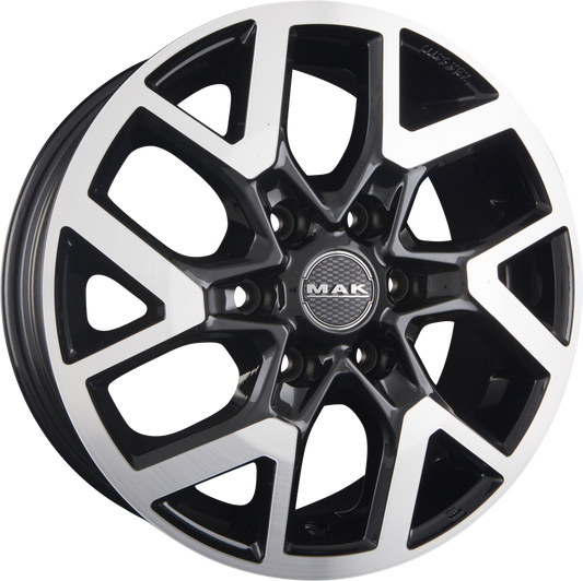 Mak Gravel Black Mirror Face Alufelge 7x17 Zoll ET50 LK 6x120 ML74.5 – Bild 2