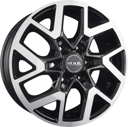 Mak Gravel Black Mirror Face Alufelge 7x17 Zoll ET50 LK 6x120 ML74.5 – Bild 2