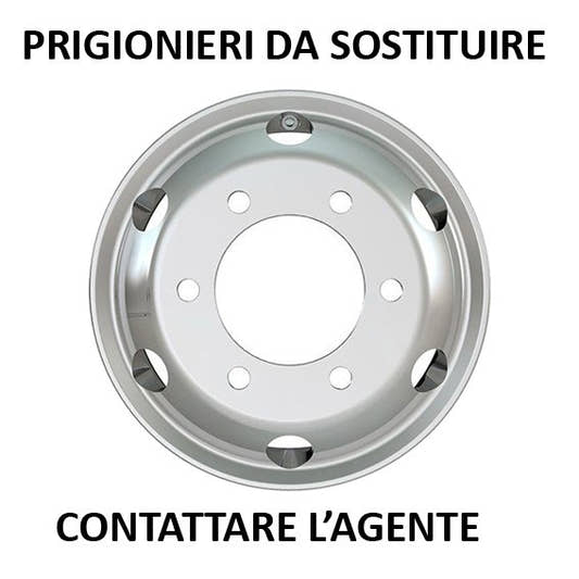Pomlead Alufelge 5.5x16 Zoll 6/205/161 ET126 T179A610516BMF 16 MZ Silber Machined
