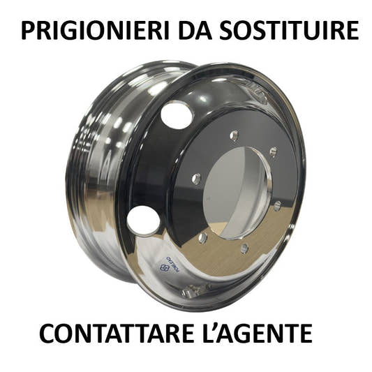 Pomlead Alufelge 5.5x16 Zoll 6/205/161 ET126 T179A610516BPB 16 MZ Silber Spiegelpoliert