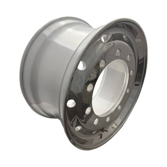 Pomlead Alufelge 11.75x22.5 Zoll 10/335/281 ET120 T172A813532BPNO 32 MZ Silber Full Pom-Nano BRIGHT