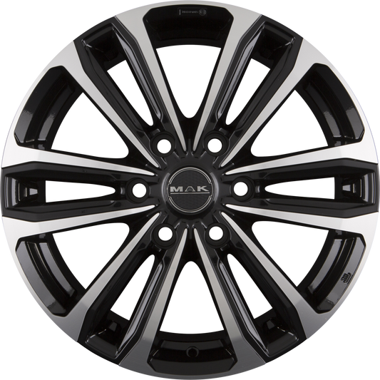 Mak Safari 6 Black Mirror Alufelge 6.5x17 Zoll ET50 LK 6x120 ML74.6