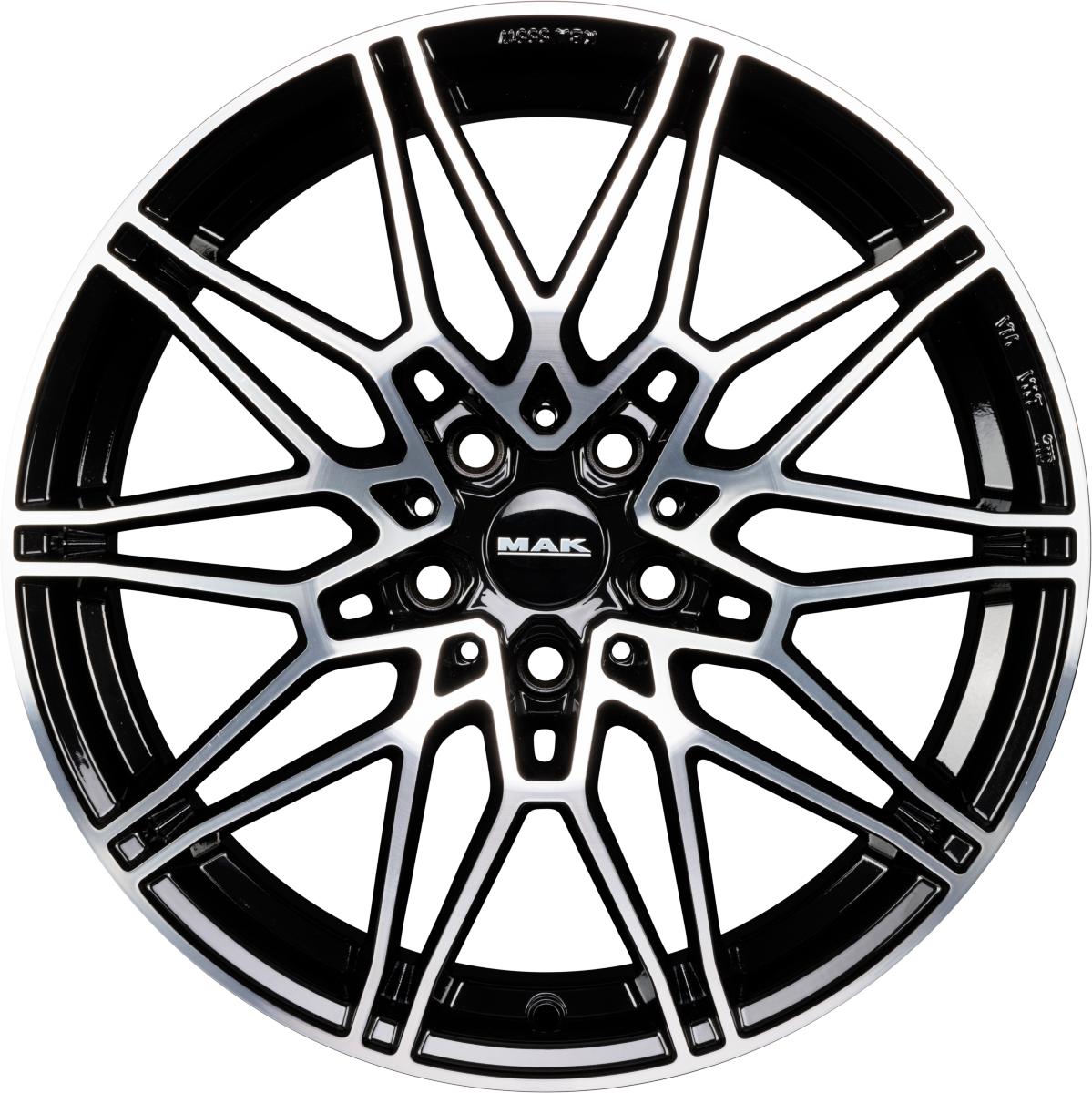 Mak König Black Mirror Face Alufelge 9.5x19 Zoll ET39 LK 5x112 ML66.6