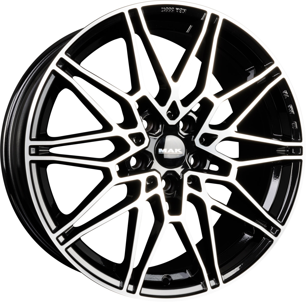 Mak König Black Mirror Face Alufelge 9.5x19 Zoll ET39 LK 5x112 ML66.6 – Bild 2