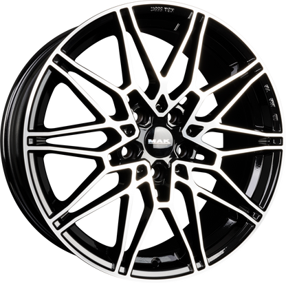 Mak König Black Mirror Face Alufelge 9.5x19 Zoll ET39 LK 5x112 ML66.6 – Bild 2