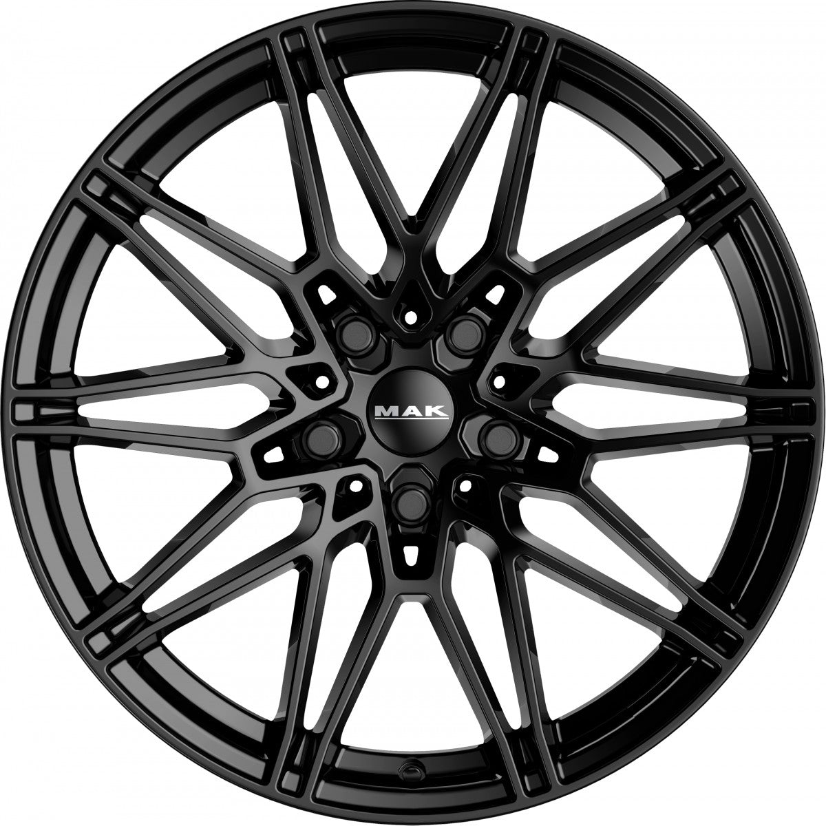 Mak Koenig-D gloss black Alufelge 9.5x19 Zoll ET39 LK 5x112 ML66.6 – Bild 2