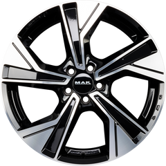 Mak Malmö Black Mirror Face Alufelge 8x19 Zoll ET48.5 LK 5x108 ML63.4