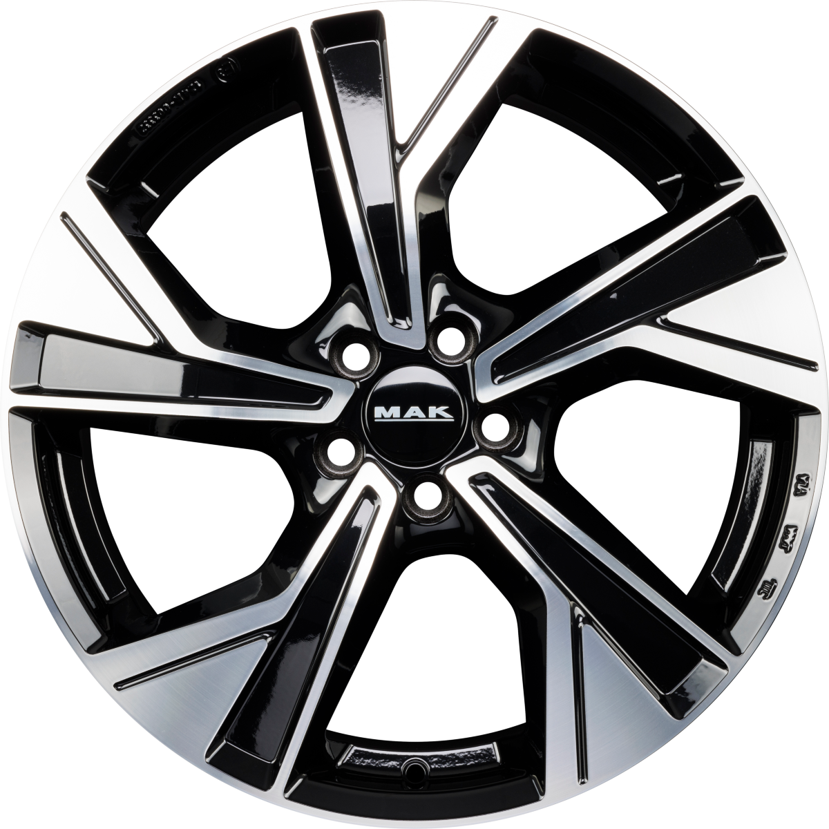 Mak Malmoe black mirror Alufelge 8.5x19 Zoll ET56 LK 5x108 ML63.4 – Bild 4