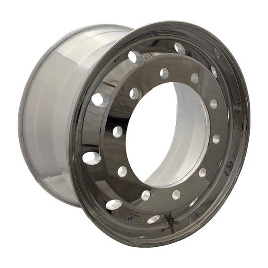 Pomlead Alufelge 11.75x22.5 Zoll 10/335/281 ET135 T24AB813526BPO 26 MZ Silber Spiegelpoliert