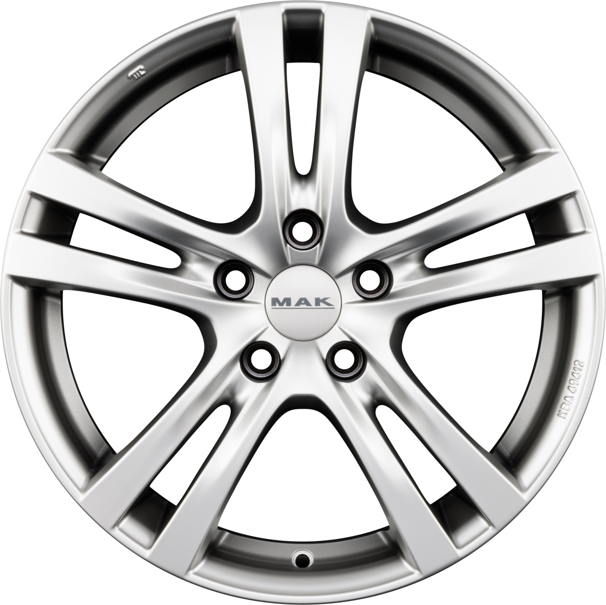 Mak Zenith matt titan Alufelge 6x16 Zoll ET44 LK 4x100 ML60.1 – Bild 4