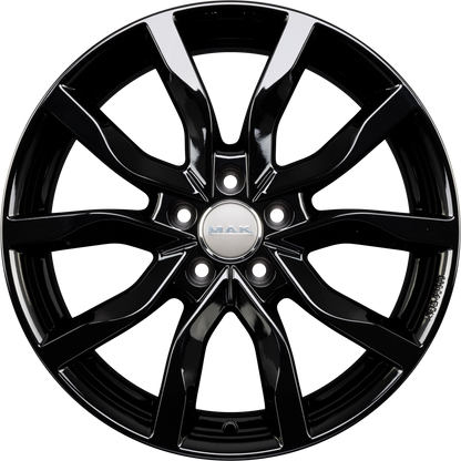 Mak Köln Gloss Black Alufelge 8x17 Zoll ET42 LK 5x112 ML57.1