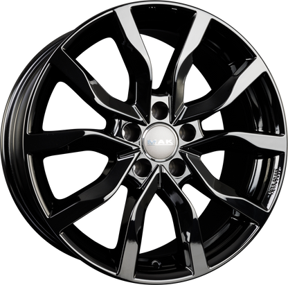 Mak Köln Gloss Black Alufelge 8x17 Zoll ET42 LK 5x112 ML57.1 – Bild 2
