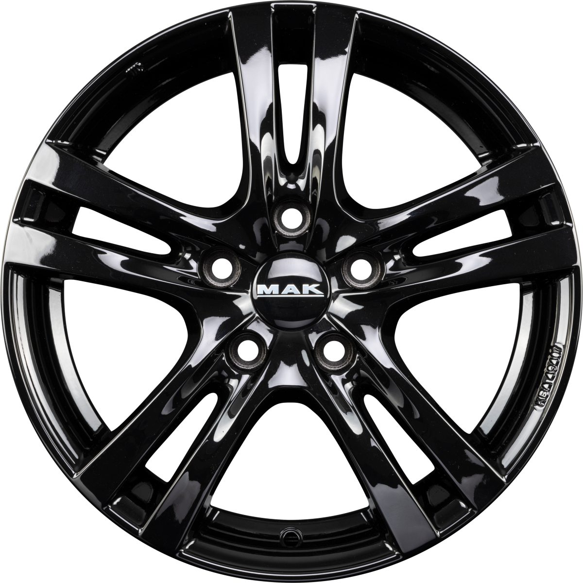 Mak Zenith Gloss Black Alufelge 8x17 Zoll ET50 LK 5x114.3 ML60.1