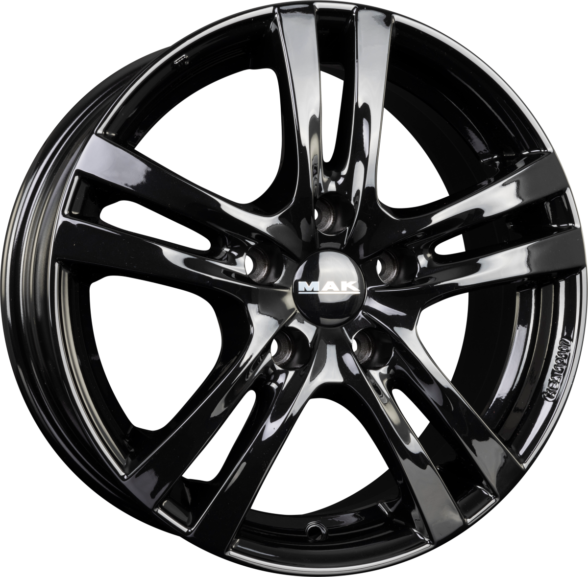 Mak Zenith Gloss Black Alufelge 8x17 Zoll ET50 LK 5x114.3 ML60.1 – Bild 2