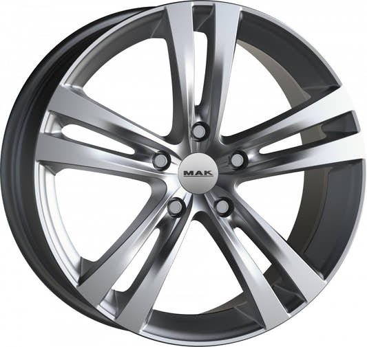 Mak Zenith matt titan Alufelge 8x17 Zoll ET35 LK 5x110 ML65.1