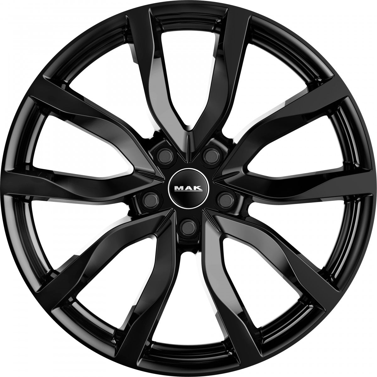 Mak Köln gloss black Alufelge 9x18 Zoll ET50 LK 5x130 ML71.6 – Bild 2