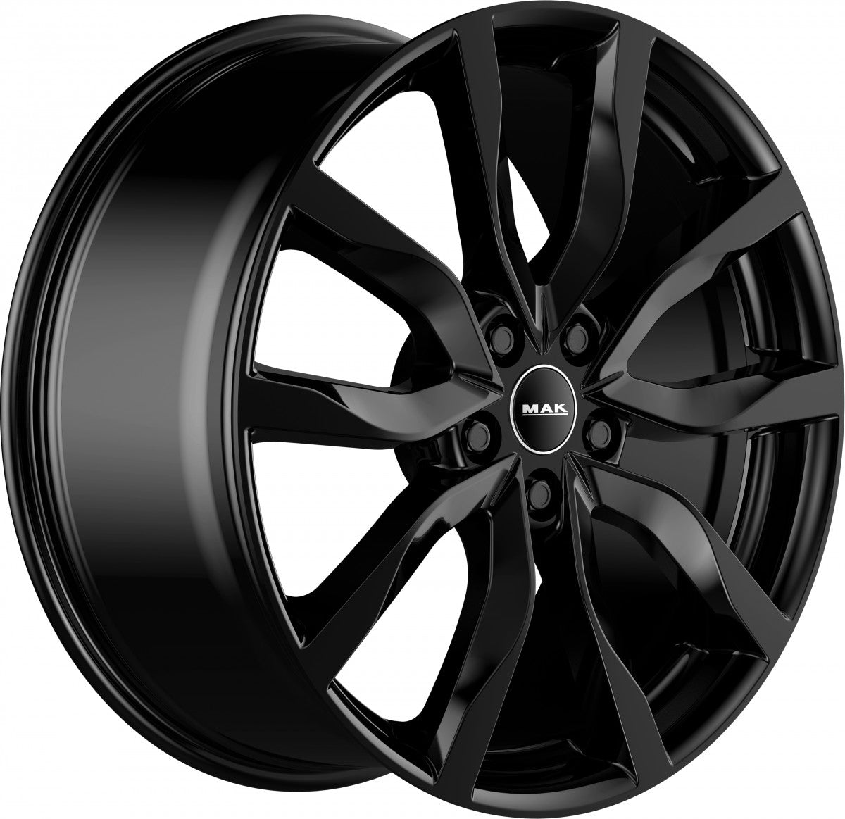 Mak Köln gloss black Alufelge 9x19 Zoll ET50 LK 5x130 ML71.6 – Bild 3