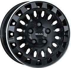 Mak Overland gloss black mirror ring Alufelge 6.5x16 Zoll ET46 LK 5x108 ML65.1