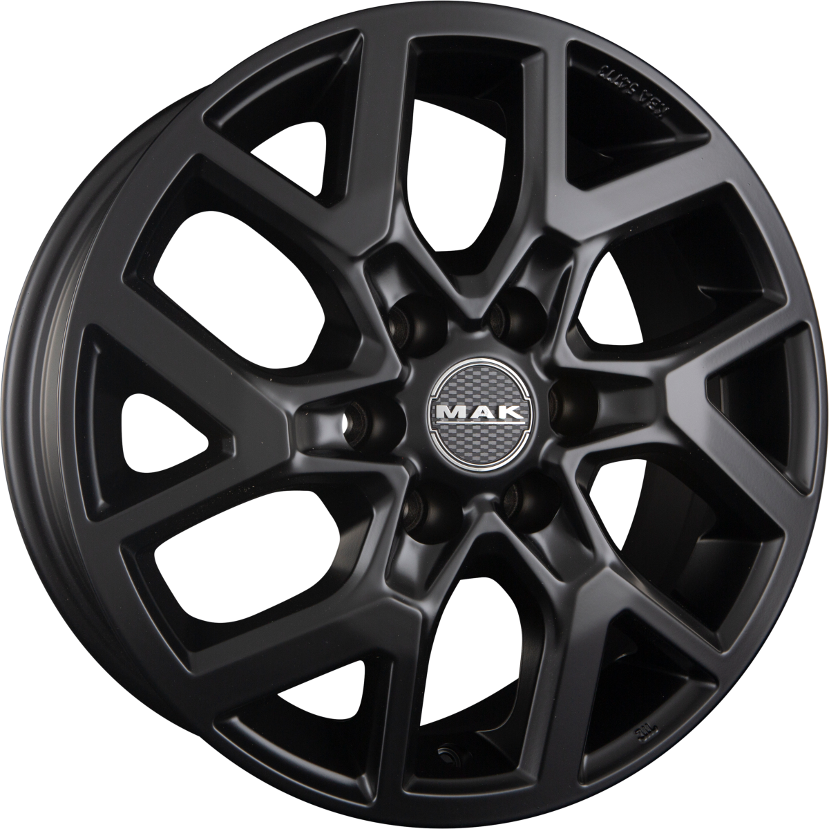 Mak Gravel matt black Alufelge 7.5x19 Zoll ET50 LK 6x139.7 ML95.1 – Bild 5