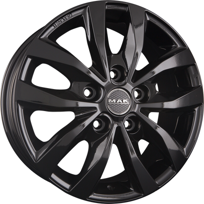 Mak Load 5 gloss black Alufelge 7x17 Zoll ET46 LK 5x108 ML65.1 – Bild 4